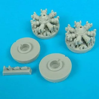   Quickboost B-25 Mitchell engines for Hasegawa kit műgyanta repülő kiegészítő