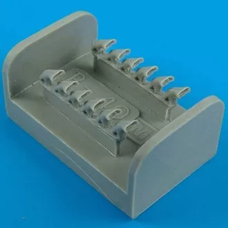   Quickboost P-40M/N exhaust for Academy kit műgyanta repülő kiegészítő