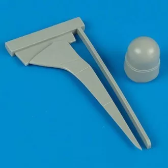   Quickboost Beaufighter Mk X radar and tail fin for Hasegawa kit műgyanta repülő kiegészítő