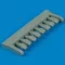 Quickboost Lancaster air intakes for Hasegawa kit műgyanta repülő kiegészítő