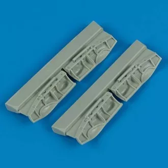   Quickboost BF undercarriage covers for Hasegawa kit műgyanta repülő kiegészítő