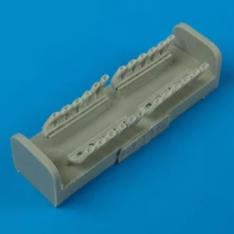   Quickboost Bf 110C/D exhaust for Fujimi kit műgyanta repülő kiegészítő