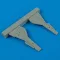 Quickboost Fw 190A/F undercarriage covers for Revell kit műgyanta repülő kiegészítő