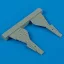 Quickboost Fw 190A/F undercarriage covers for Revell kit műgyanta repülő kiegészítő