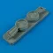 Quickboost Morane Saulnier MS.406 wheel well for Hasegawa kit műgyanta repülő kiegészítő