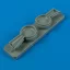 Quickboost Morane Saulnier MS.406 wheel well for Hasegawa kit műgyanta repülő kiegészítő