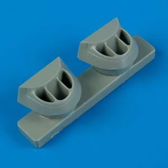   Quickboost P-38J Lightning correct air intakes for Academy kit műgyanta repülő kiegészítő