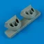 Quickboost P-38J Lightning correct air intakes for Academy kit műgyanta repülő kiegészítő