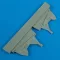 Quickboost Hurricane Mk. I/Mk.II undercarriage covers for Hasegawa kit műgyanta repülő kiegészítő