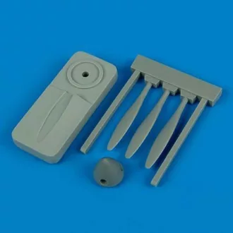   Quickboost Hurricane de havilland propeller w/tool for Hasegawa kit műgyanta repülő kiegészítő