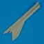 Quickboost MiG-21 MF correct spine and Tail műgyanta repülő kiegészítő