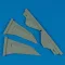 Quickboost F-117A Nighthawk vertical fin (ACA) műgyanta repülő kiegészítő