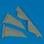 Quickboost F-117A Nighthawk vertical fin (ACA) műgyanta repülő kiegészítő