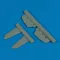Quickboost Bf 109G-6 stabilizer for Fine Molds műgyanta repülő kiegészítő