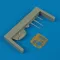 Quickboost P-40 Warhawk pitot tube & antenna (ACA) műgyanta repülő kiegészítő