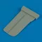 Quickboost Ju 87G Stuka rudder for Academy műgyanta repülő kiegészítő