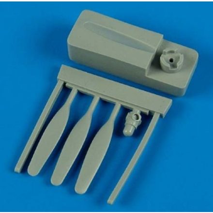 Quickboost Grumman F6F-3/F6F-5N Hellcat propeller w/tool (Cyber-Hobby)