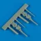 Quickboost Sea Harrier FA.2 outrigger wheels f.Airf műgyanta repülő kiegészítő
