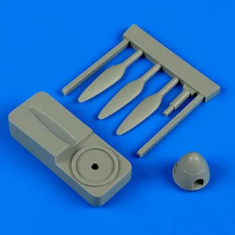   Quickboost Ju 87B/R Stuka propeller w/tool f.Fujimi műgyanta repülő kiegészítő