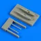 Quickboost Gloster Gladiator gun pods for Airfix műgyanta repülő kiegészítő