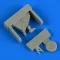 Quickboost A-1J Skyraider tailwheel for Hasegawa műgyanta repülő kiegészítő