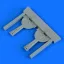 Quickboost Bf 109G-6 undercarriage covers f.Tamiya műgyanta repülő kiegészítő