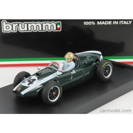 BRUMM COOPER F1 T51 CLIMAX N 24 WINNER MONACO GP JACK BRABHAM 1959 WORLD CHAMPION - WITH DRIVER FIGURE