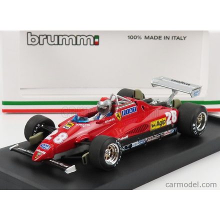 BRUMM FERRARI  F1 126C2 N 28 3rd ITALY GP 1982 MARIO ANDRETTI - WITH DRIVER FIGURE