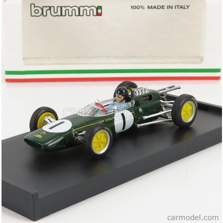 BRUMM LOTUS F1 25 N 1 WINNER BELGIUM GP JIM CLARK 1963 WORLD CHAMPION - WITH DRIVER FIGURE
