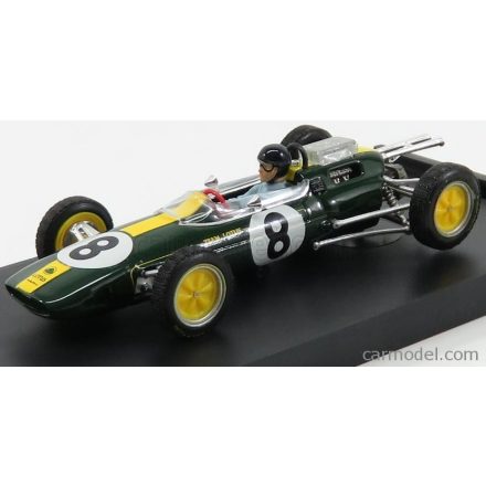 BRUMM LOTUS F1 25 N 8 WINNER ITALY GP JIM CLARK 1963 WORLD CHAMPION - WITH PILOT - FIGURE - 50th ANNIVERSARY 1968 - 2018