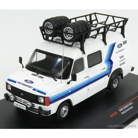 IXO FORD TRANSIT MKII VAN TEAM MOTORSPORT RALLY ASSISTANCE WITH ACCESSORIES 1986