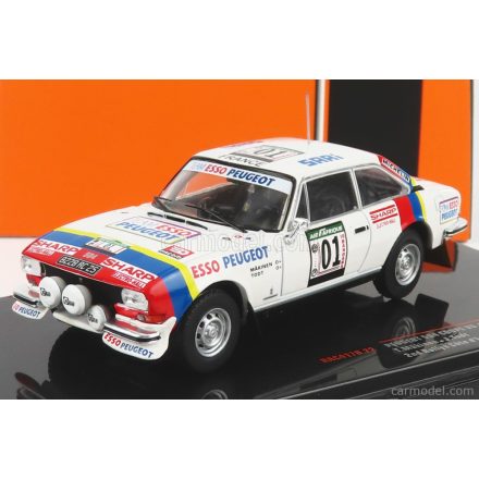 IXO PEUGEOT 504 COUPE V6 (night version) N 01 2nd RALLY COTE D'IVOIRE 1978 T.MAKINEN - J.TODT