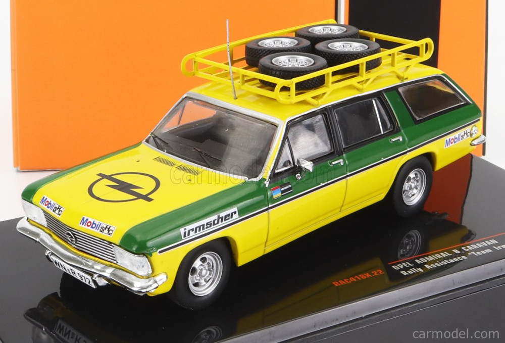 Miniature Opel Admiral B Caravan Assistance Rallye 1973 - IXO RAC418X 1/43