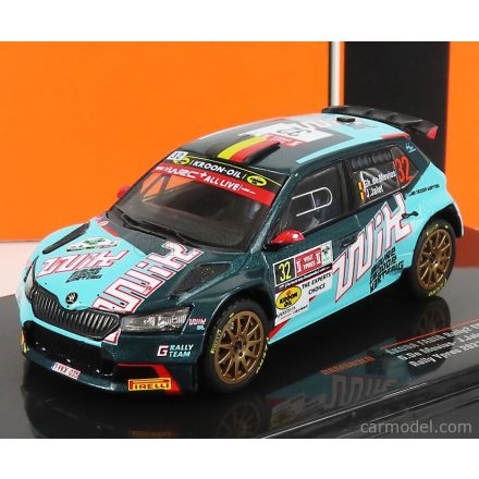 IXO SKODA FABIA RALLY2 EVO N 32 RALLY YPRES 2021 D.DE MEVIUS - J.JALET