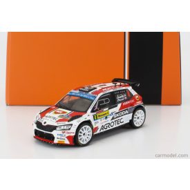   IXO SKODA FABIA RALLY2 EVO TEAM AGROTECH SKODA N 4 WINNER RALLY BARUM 2022 JAN KOPECKY - JAN HLOUSEK