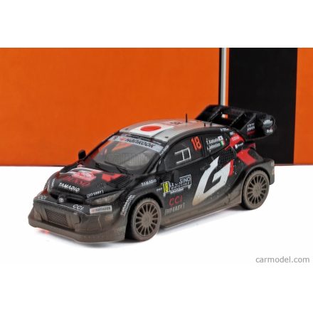 IXO TOYOTA YARIS GR HYBRID RALLY1 TEAM TOYOTA RACING N 18 RALLY MONTECARLO 2025 AARONH JOHNSTON - TAKAMOTO KATSUKA
