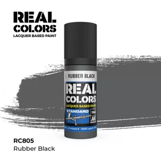 AK Interactive - Real Colors: Rubber Black 17 ml. festék