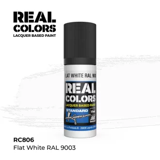   AK Interactive - Real Colors: Flat White RAL 9003 17 ml. festék