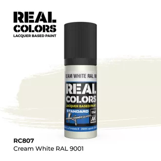   AK Interactive - Real Colors: Cream White RAL 9001 17 ml. festék