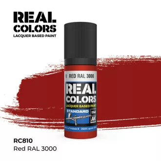 AK Interactive - Real Colors: Red RAL 3000 17 ml. festék