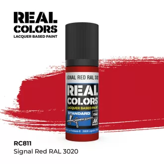   AK Interactive - Real Colors: Signal Red RAL 3020 17 ml. festék