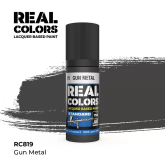 AK Interactive - Real Colors: Gun Metal 17 ml. festék
