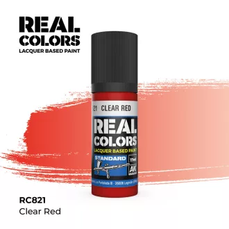 AK Interactive - Real Colors: Clear Red 17 ml. festék