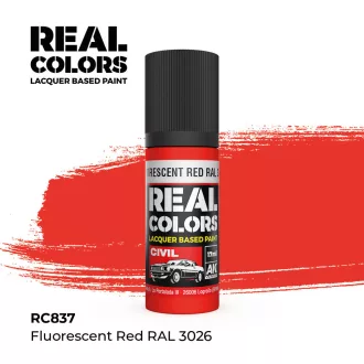   AK Interactive - Real Colors: Fluorescent Red RAL 3026 17 ml. festék