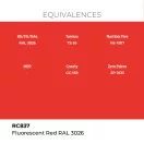 AK Interactive - Real Colors: Fluorescent Red RAL 3026 17 ml. festék