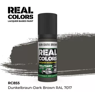   AK Interactive - Real Colors: Dunkelbraun-Dark Brown RAL 7017 17 ml. festék