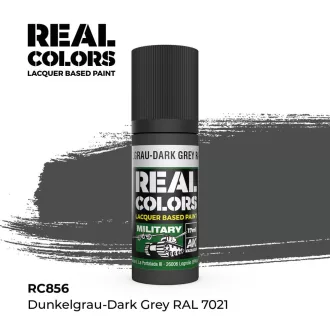   AK Interactive - Real Colors: Dunkelgrau-Dark Grey RAL 7021 17 ml. festék
