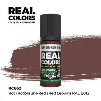   AK Interactive - Real Colors: Rot (Rotbraun)-Red Brown RAL 8012 17 ml. festék