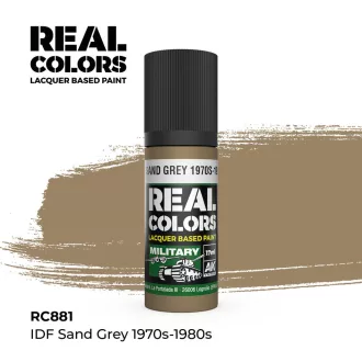   AK Interactive - Real Colors: IDF Sand Grey 1970S-1980S 17 ml. festék
