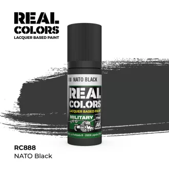 AK Interactive - Real Colors: NATO Black 17 ml. festék